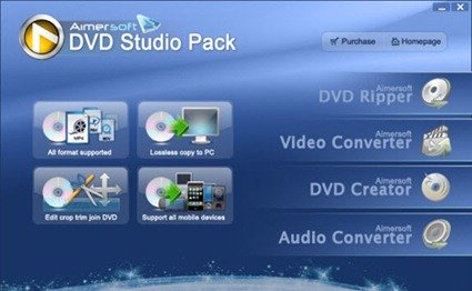 Aimersoft DVD Studio Pack &#8212; everything you need to work with DVD