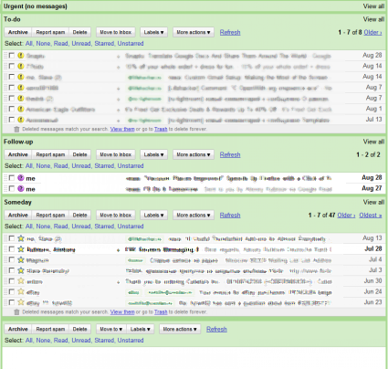 Optimize screen usage: Multi-panel Gmail
