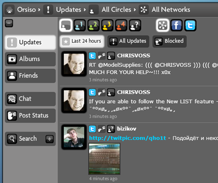 OrSiSo is a universal communicator of social contacts