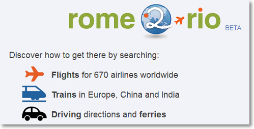 Rome2Rio will help you choose a route by plane or train