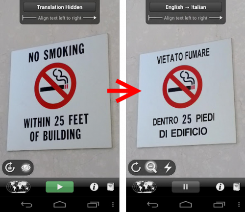 Augmented Reality Translator for Android