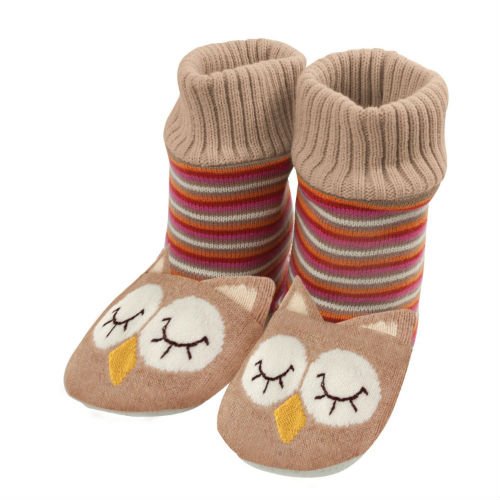 Warm and cozy owl slippers
