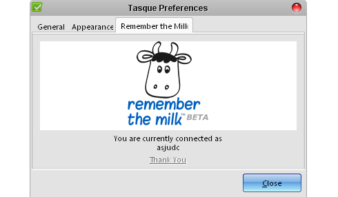 Tasque: working with Remember The Milk using a free cross-platform program