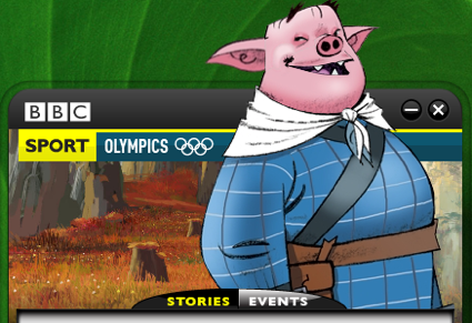 AIR Olympics widget from BBC