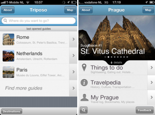 Triposo will recommend you where to go in an unfamiliar city