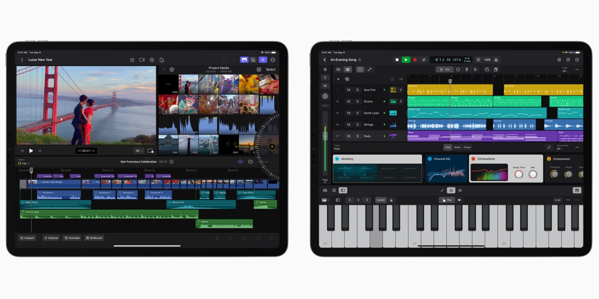 Final Cut Pro and Logic Pro editors have been released on the iPad