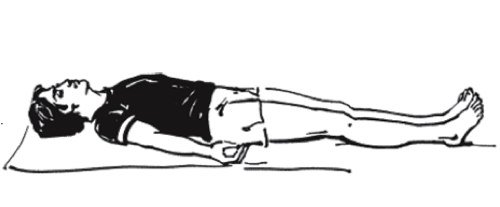 yoga, corpse pose