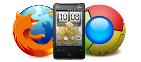 How to transfer data from the browser to the phone