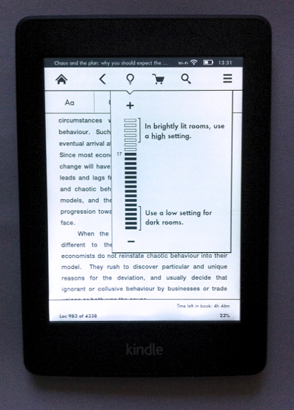 Kindle Paperwhite – impressions after three weeks of use