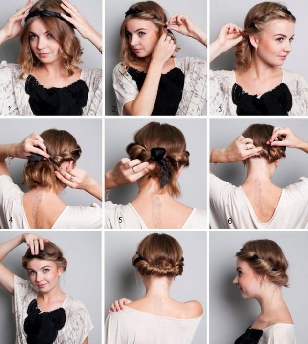 Simple hairstyles: Greek knot