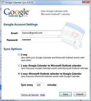 Google Calendar Sync &#8212; синхронизация между Google Calendar и Microsoft Outlook Calendar