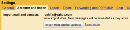 Import emails and contacts to Gmail from another Webmail