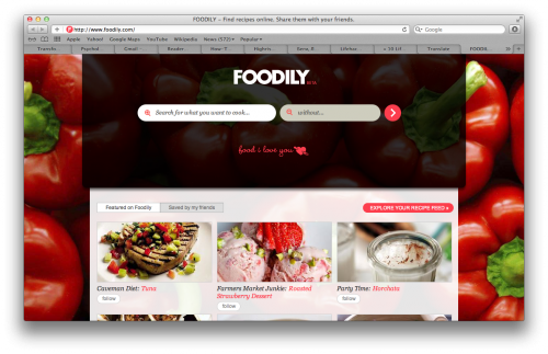 Foodily has launched a culinary app for Facebook*