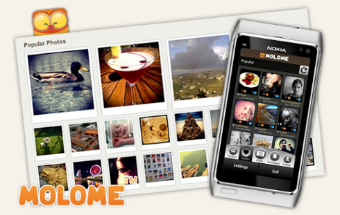 take pictures with pleasure using a special molome application