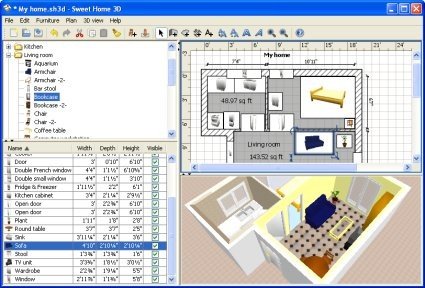 Sweet Home 3D &#8212; interior modeling software