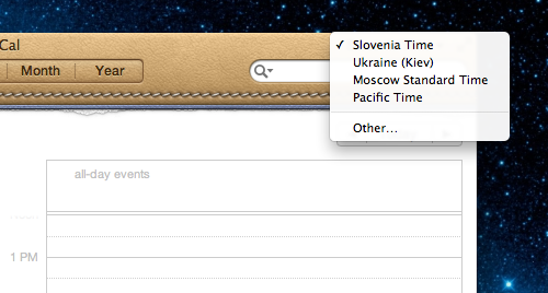iCal, how to make appointments correctly