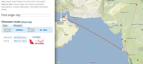 Low cost map – all low-cost airlines in the world on one map