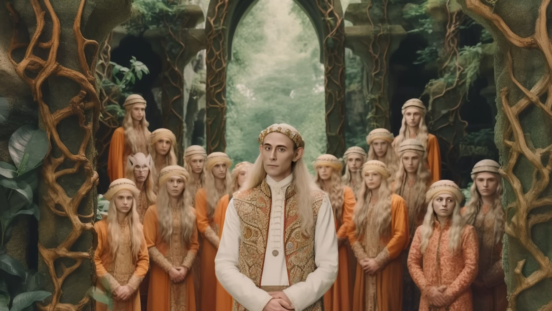 The neural network showed what the "Lord of the Rings" from Wes Anderson would look like: 16 frames