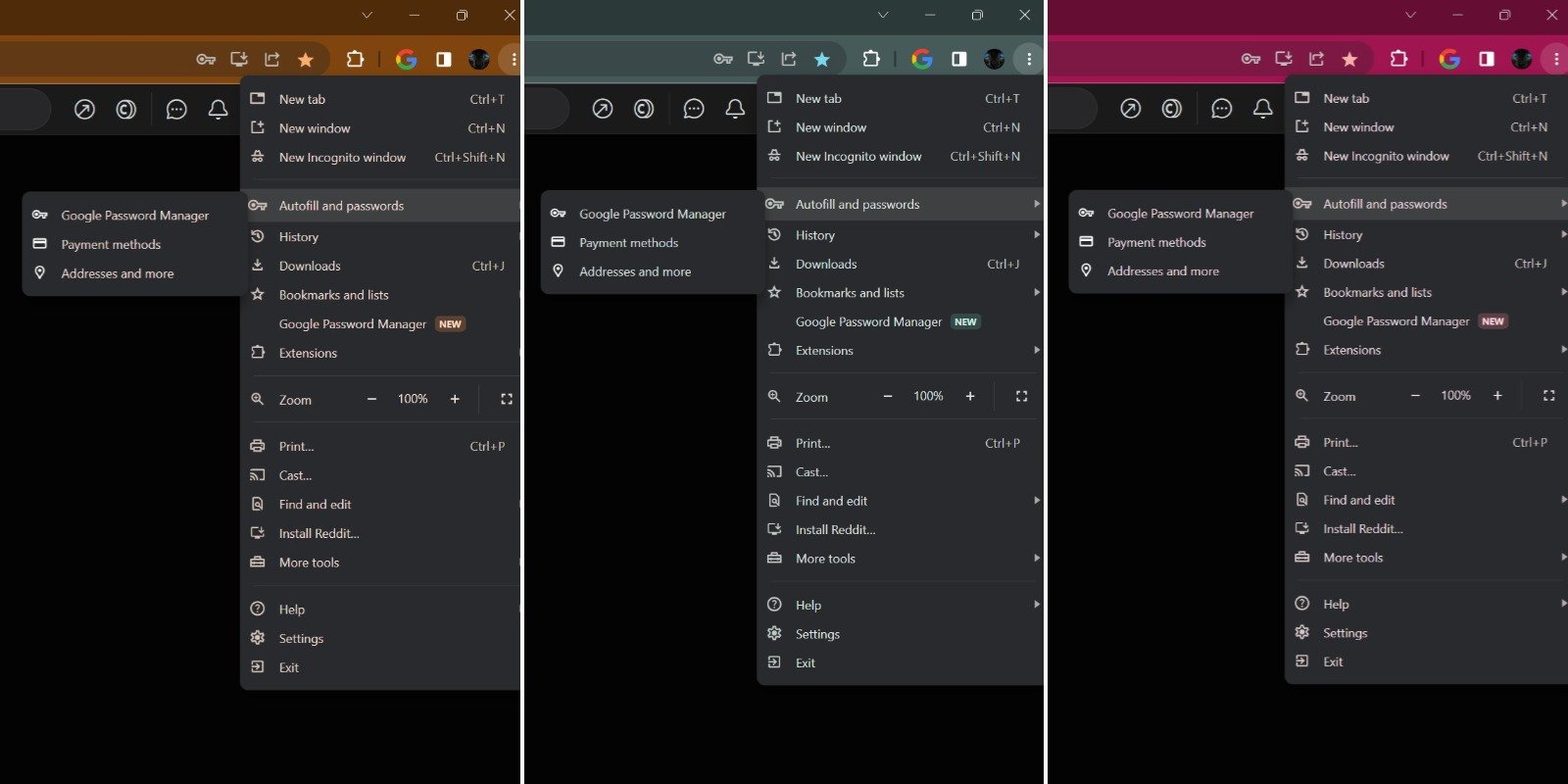 Dynamic themes will appear in Chrome on PC