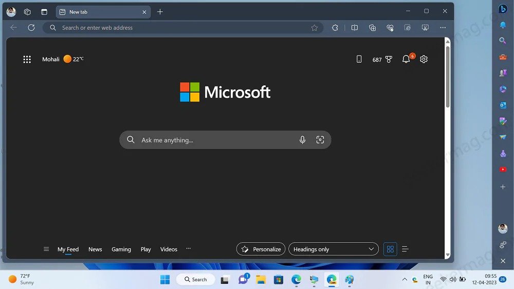 Microsoft Edge is testing a sidebar that can be pinned to the desktop