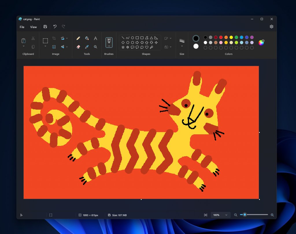 Microsoft Releases Redesigned Paint with Dark Theme