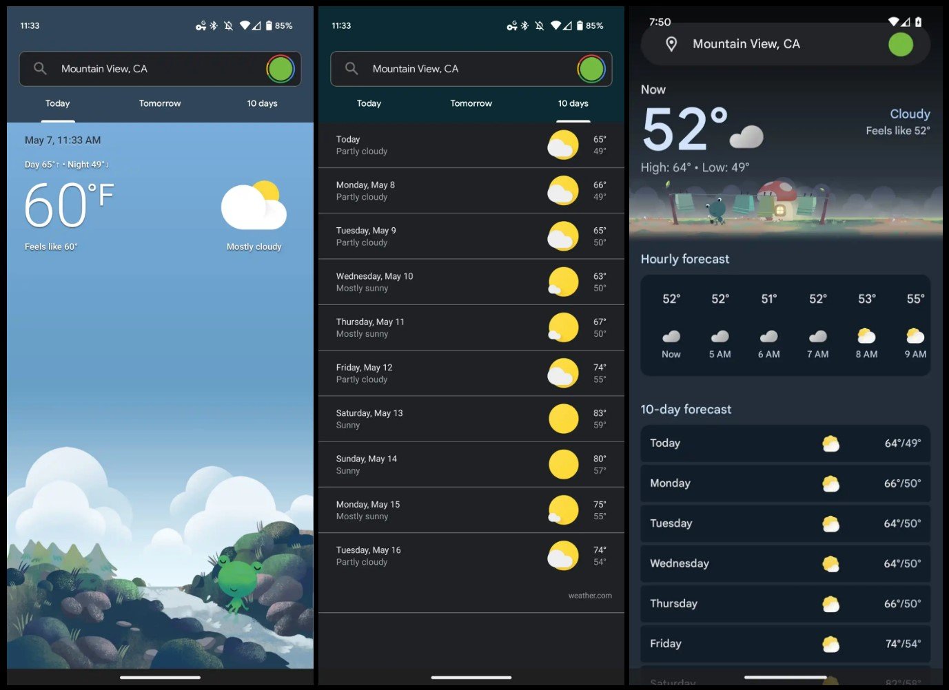 Google is preparing a redesign of the Weather app for Android