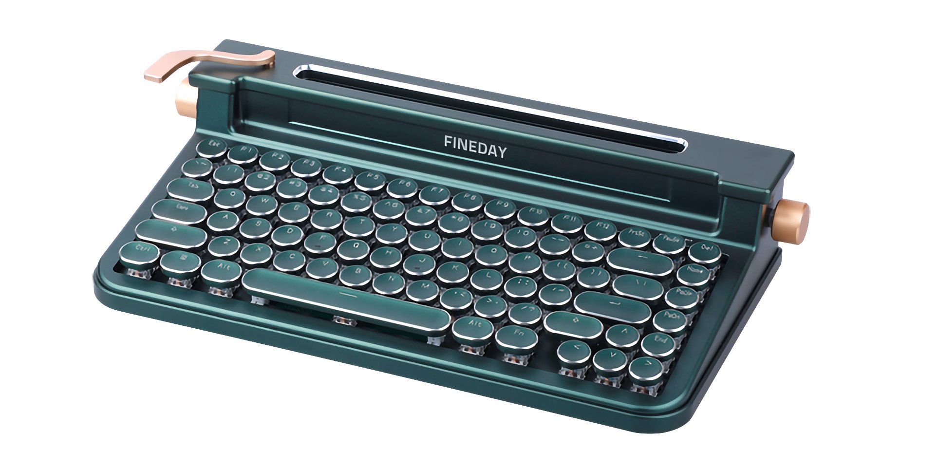 Piece of the day: Fineday 3.0 — mechanical keyboard in the form of a typewriter